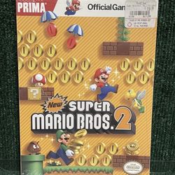 Super Mario Bros 2 Primas Official Strategy Guide Nintendo Brand New Factory Seal !!