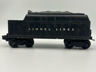 Vintage Lionel 6466T Lionel Lines Black Whistle Tender O Gauge Postwar Untested