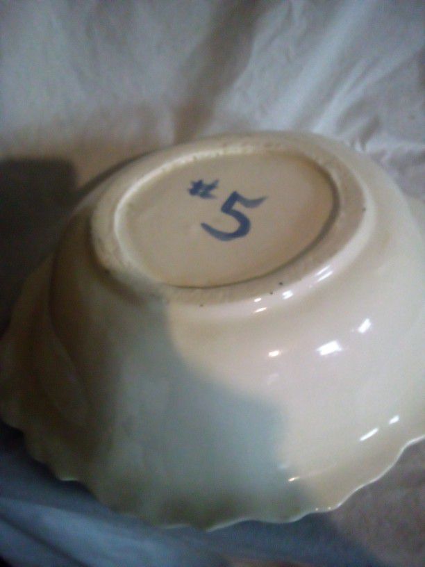 Vintage Water Pitcher Bowl Number Five