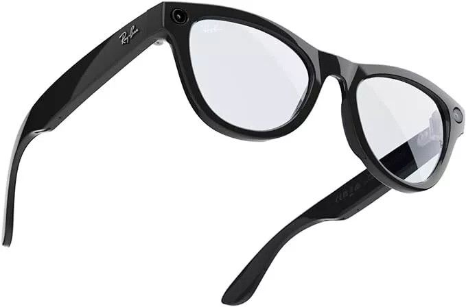 Ray-Ban Meta Wayfarer Smart Glasses (Large) with Clear/Green Transitions Lenses