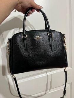 Coach Large Sage Carryall Leather Satchel Shoulder Bag & Crossbody F32017