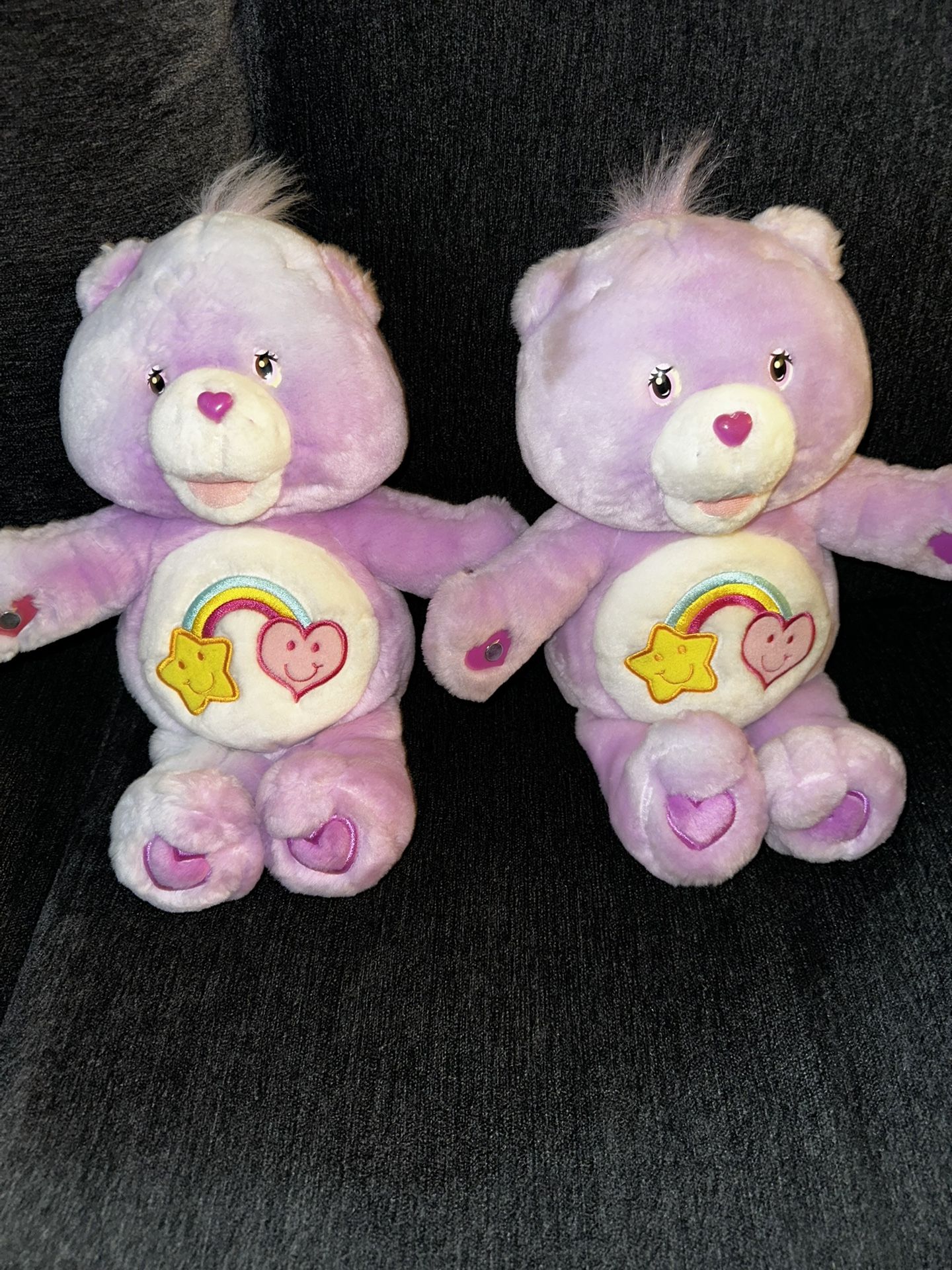 Care Bears 2004 Talking Best Friend 13" Play Along Purple Plush Rainbow