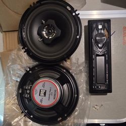 2x 6.5" Dual DCS65N  Door Speakers &Single Din  Dual XDM17BT Head Unit