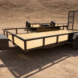 Utility Trailer Polaris Razor Can AM Quad Motorcycle Flatbed 