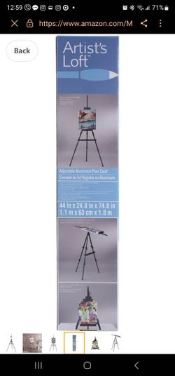 Adjustable Aluminum Floor Easel by Artist's Loft™