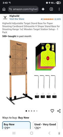 Highwild Adjustable Shooting Target Stand