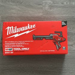 Milwaukee M12 Cordless 10 oz. Adhesive and Caulk Gun (2441-20)