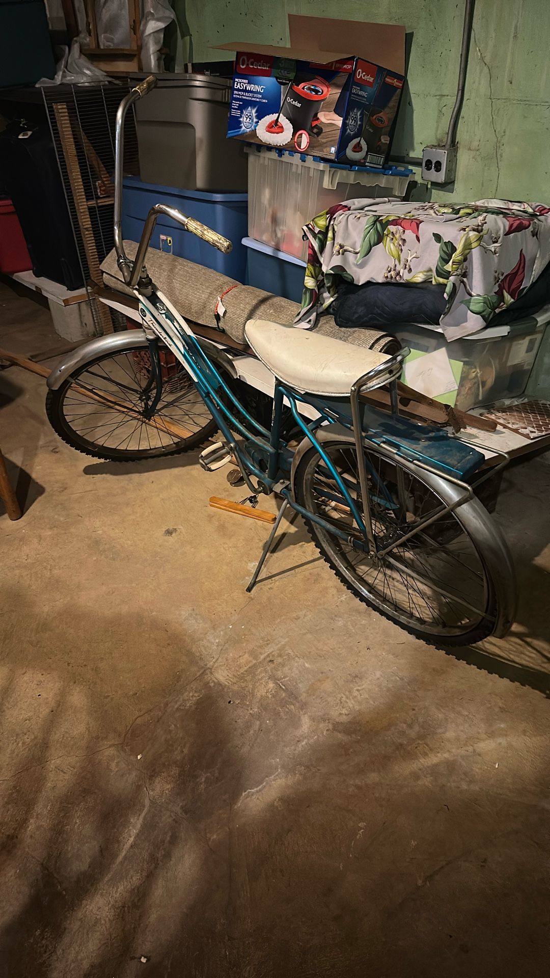 a vintage Western Flyer "Thunderbird" bicycle. The bike appears to be a cruiser-style model from the mid-20th century. Western Flyer was a brand of bi