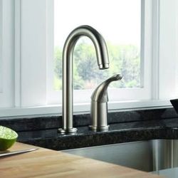 Brand New Delta Classic Single Handle Bar Faucet - Stainless Steel