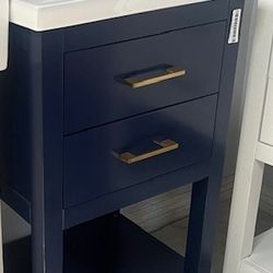 20 inch Blue Vanity for sale - Open box $120