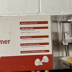 2 Bulb  Food Warmer 