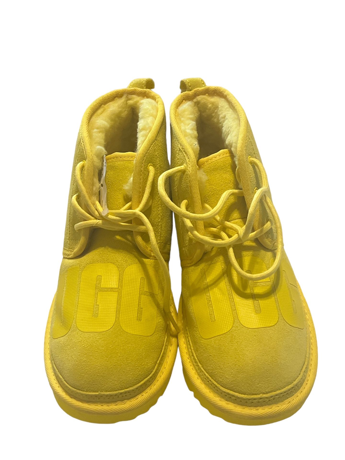 Bright Yellow Uggs Size 5Y Or 6.5 Womens