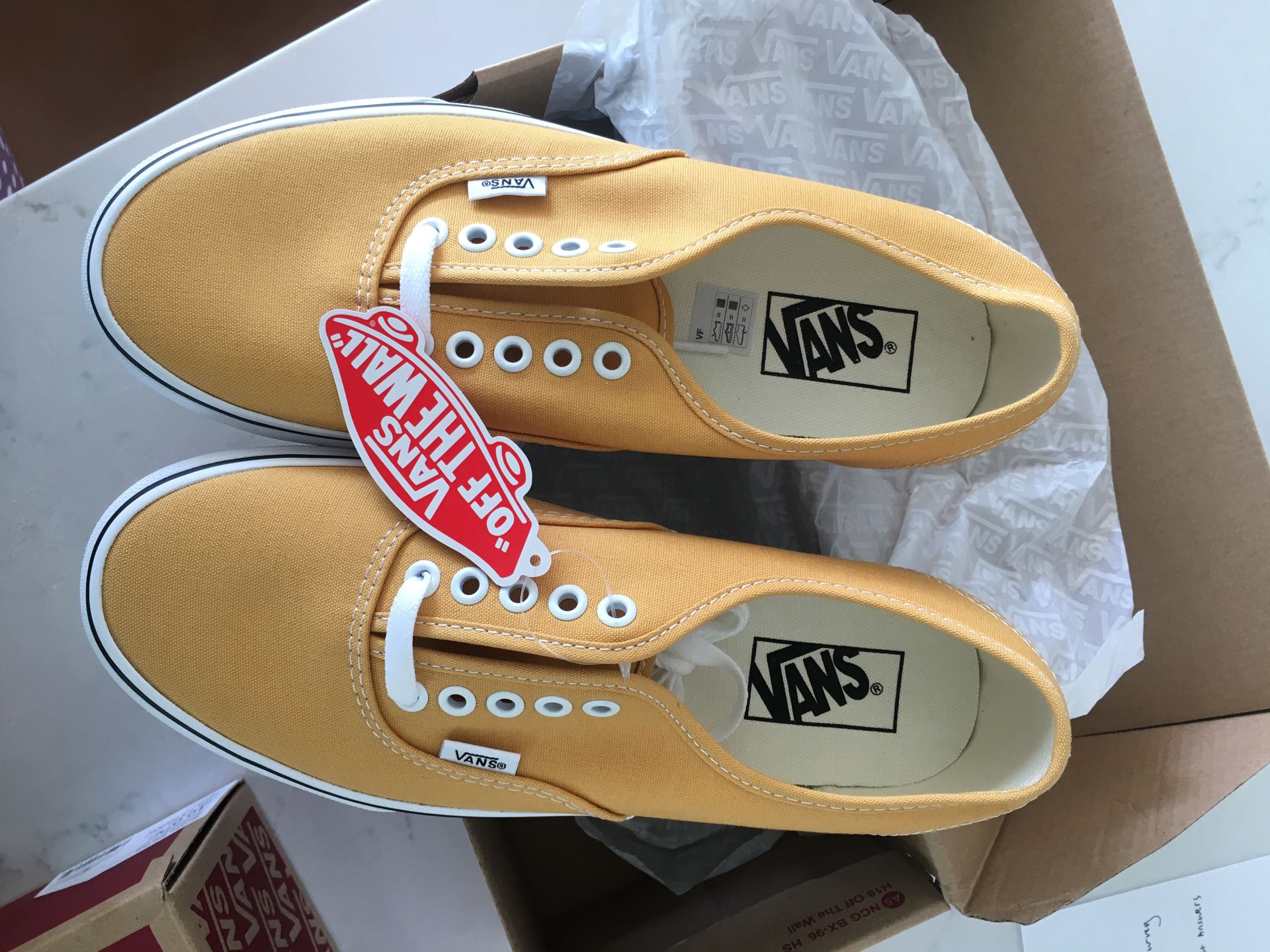 Yellow Vans Size 9W US or M7.5 US