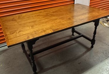 Vintage D.R DIMES Solid Wood Salisbury Tavern Table - Extends from 6’ to 8’3” Farmhouse Style