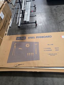 New Steel Pegboard 96x48"