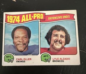 1975 Topps Carl Eller & Lyle Alzado All-Pro Football Card