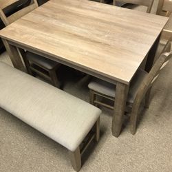 Bench Style Dinette Set