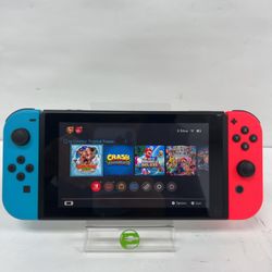 Nintendo Switch v1 Video Game Console HAC-001 Red/Blue