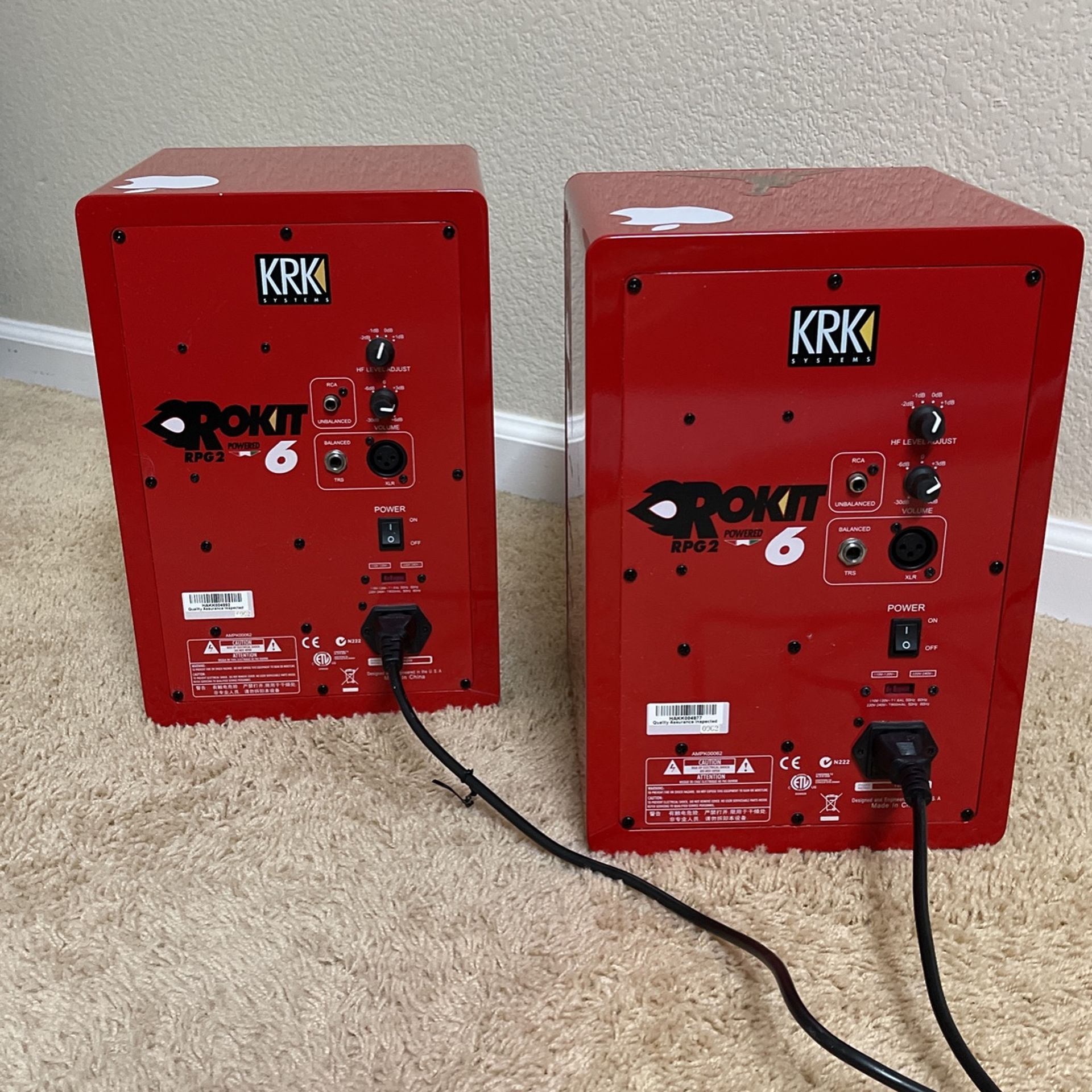 KRK R6 ペア　最終値下げ RARE Limited Edition KRK RP-6 Rokit G2 Monitors (Pair) Ferrari Red
