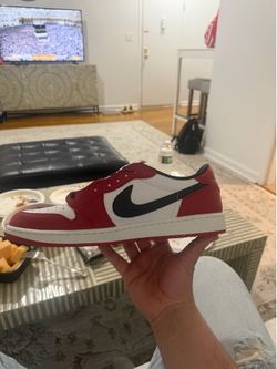 Brand New Jordan 1 Low Red White Black Size 14