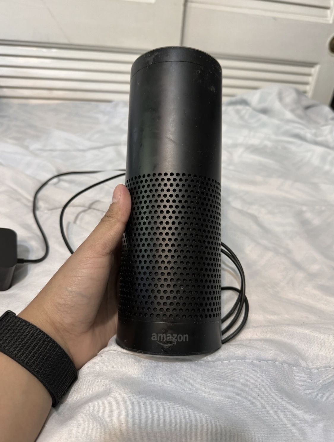 Amazon Echo 1st Generation SK705DI Black Wireless Alexa-Enabled Smart Speaker