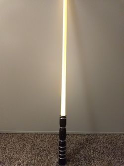 Dark orange full metal lightsaber