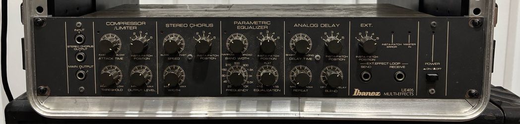Ibanez UE405 Multi Effects,  Tan Version with Footswitch, Vintage Rack