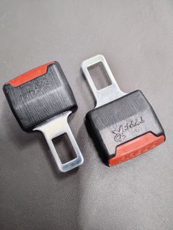 2pcs Universal Car Safety Seat Belt Seatbelt Clip Extender Extention Buckle (Black)