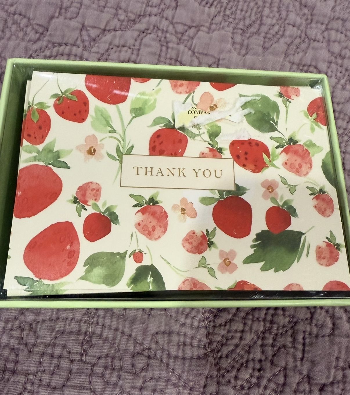 Strawberry Theme Thank You Cards