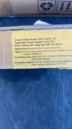 Drawers slider 36” Set Of Two