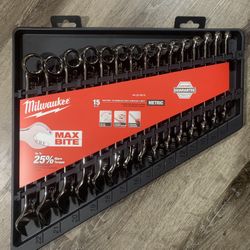 Milwaukee 15pc Max Bite Wrench Set (metric)