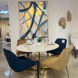 Round Dining Table Set 