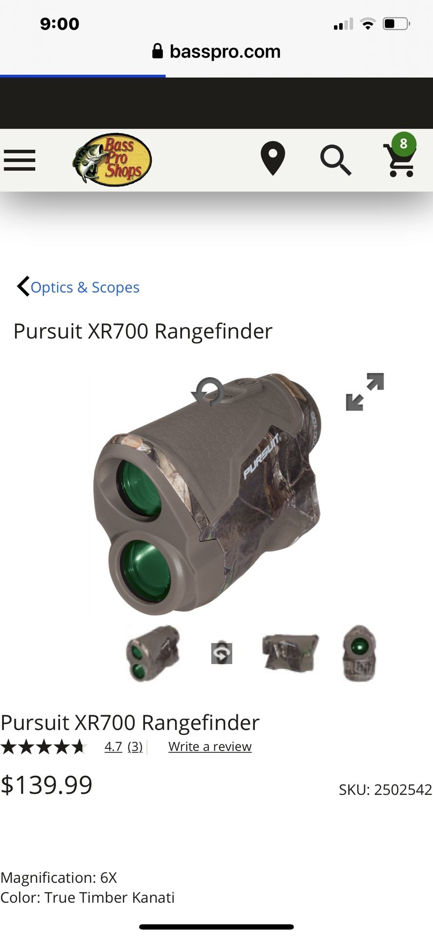 Pursuit XR700 Rangefinder / New