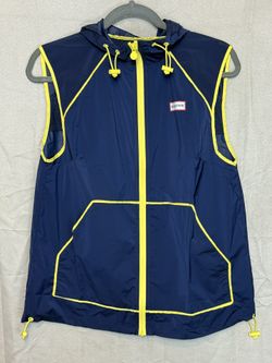 Hunter X Target Women's Hooded Windbreaker Vest In Navy, Size Small