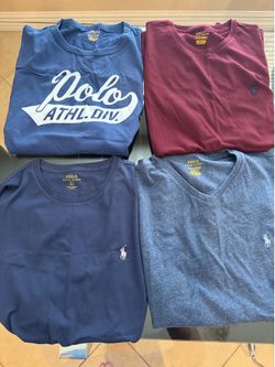 NEW Polo Ralph Lauren Men’s T-Shirt Bundle – 4 Shirts – Size Large