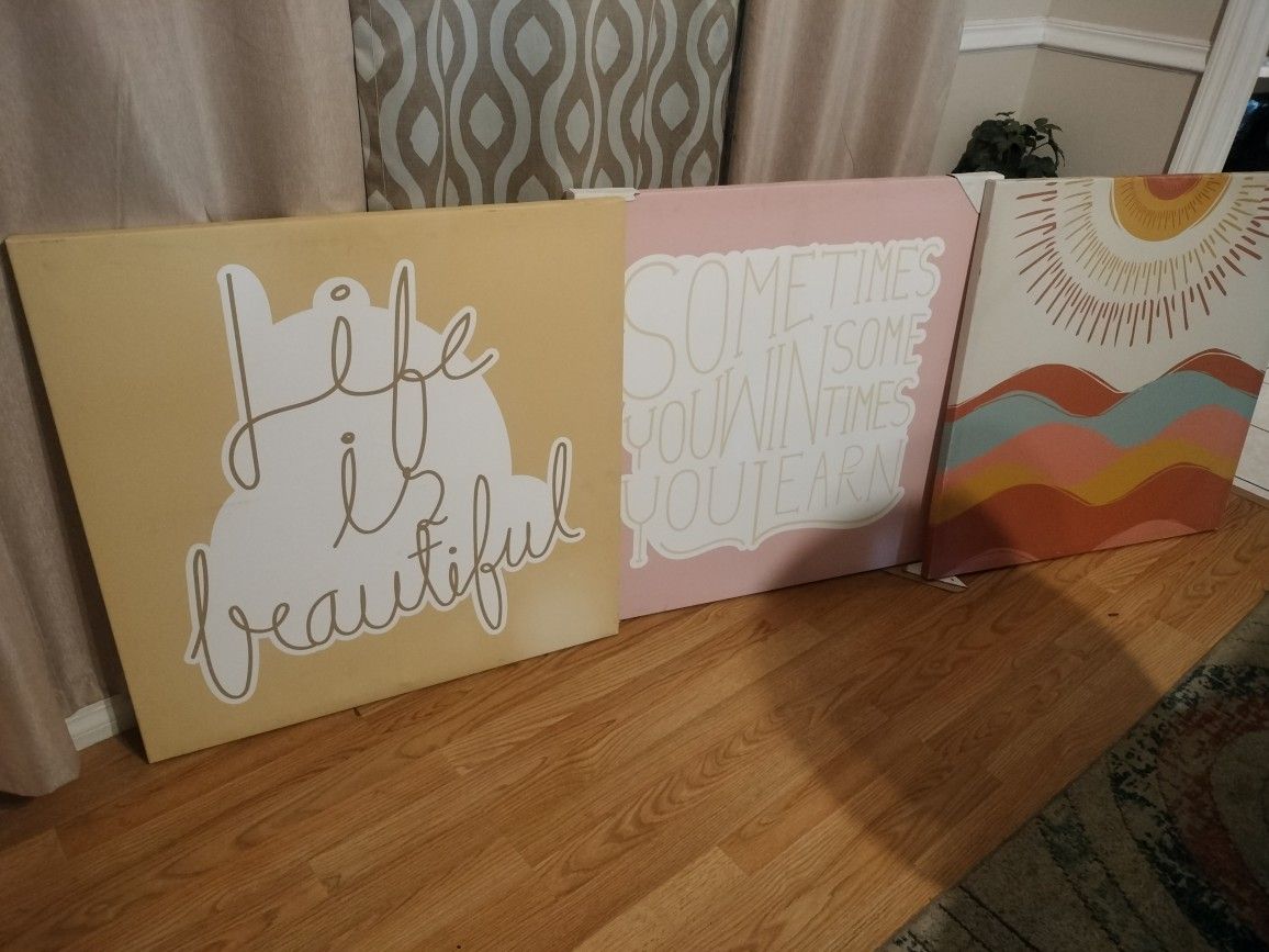 Wall Art Canvas Bundle***Uplifting And Stylish Decor 🌞