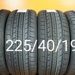 4 New Tires For Sale 225/40/19 We Service Motorcycle Tires