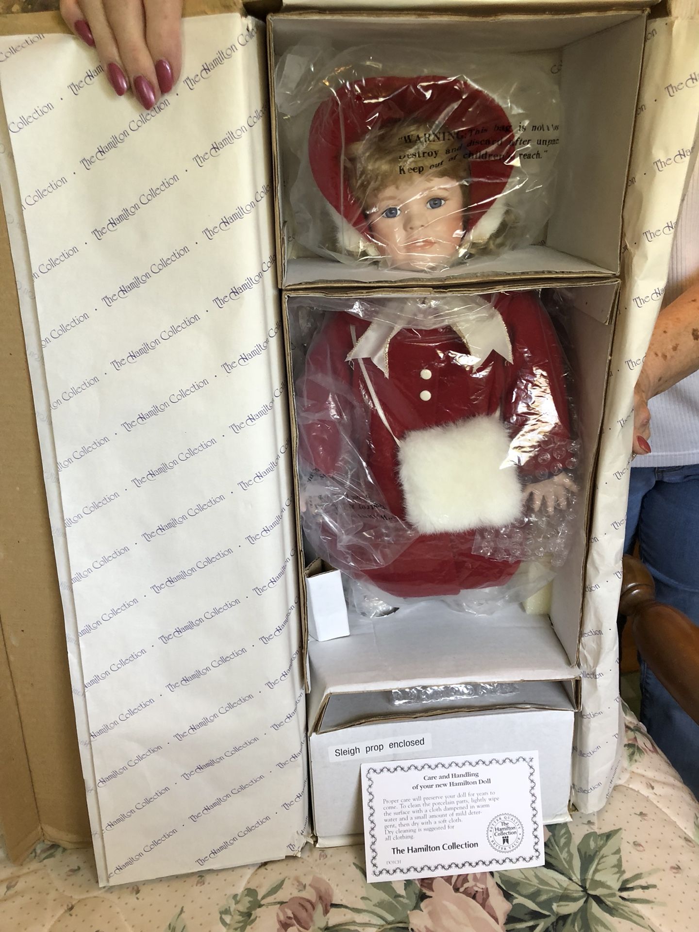 Porcelain doll Hamilton collection “Claudia”