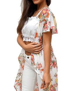 Floral pattern kimono
