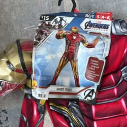 Iron Man Boy Costume-S (4-6)