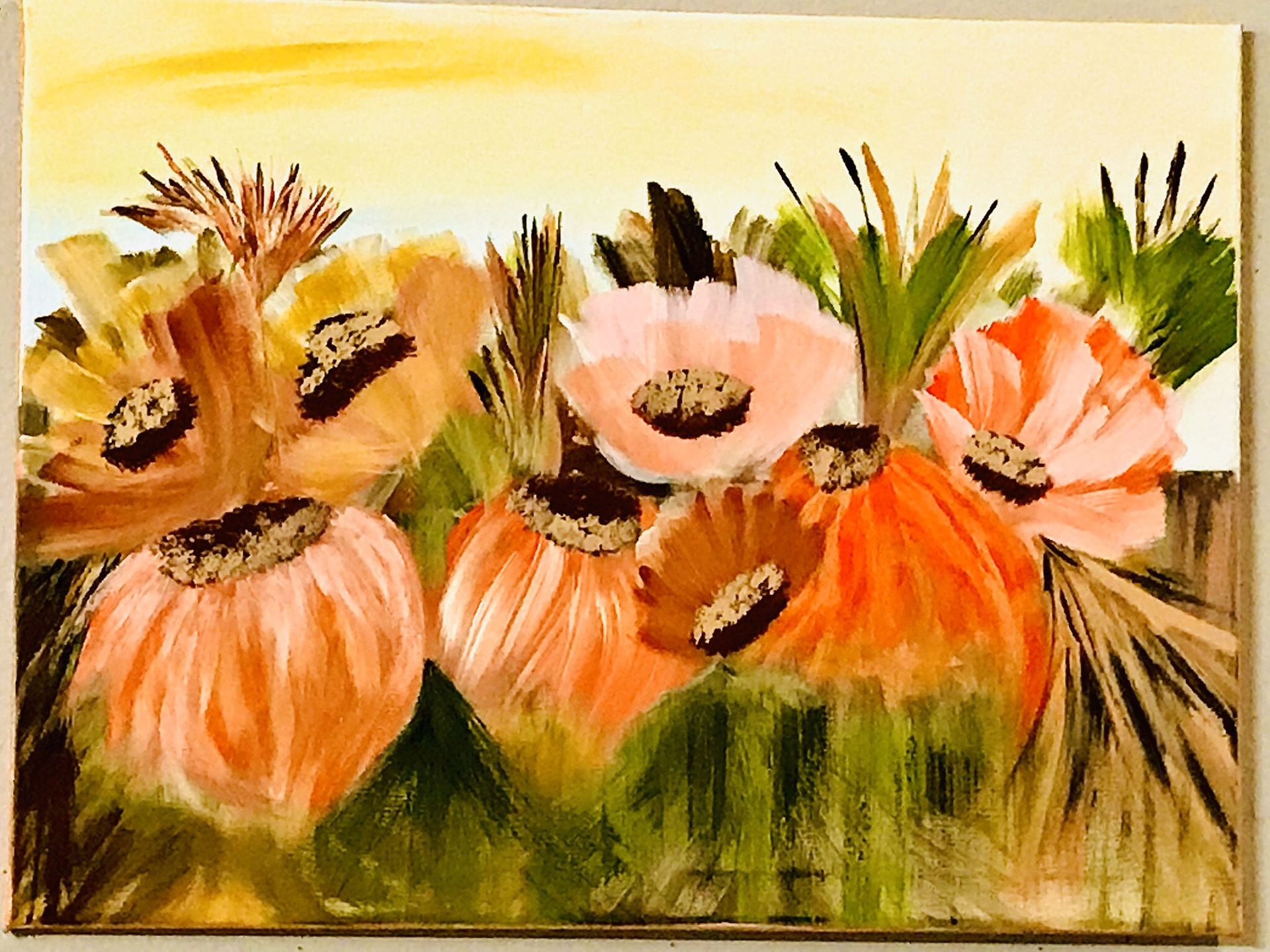 Beautiful painting of poppies