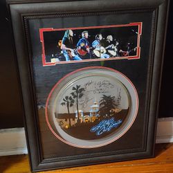 Painted Autographed Drum Head "The Eagles"