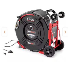 K9-306 FlexShaft Wall-to-Wall Professional Drain Cleaning Machine, 3/8 in. x 125 ft. Designed for 3 in. to 6 in. Pipes