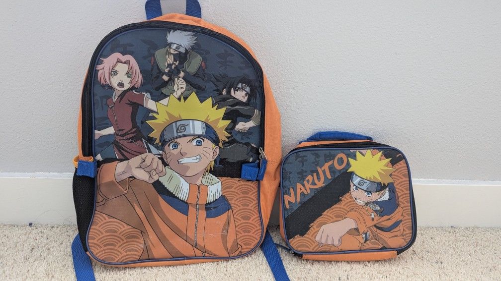 Naruto Backpack And Lunchbox Set