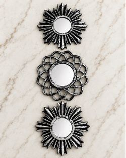 Set of 3 Decorative Wall Mirrors