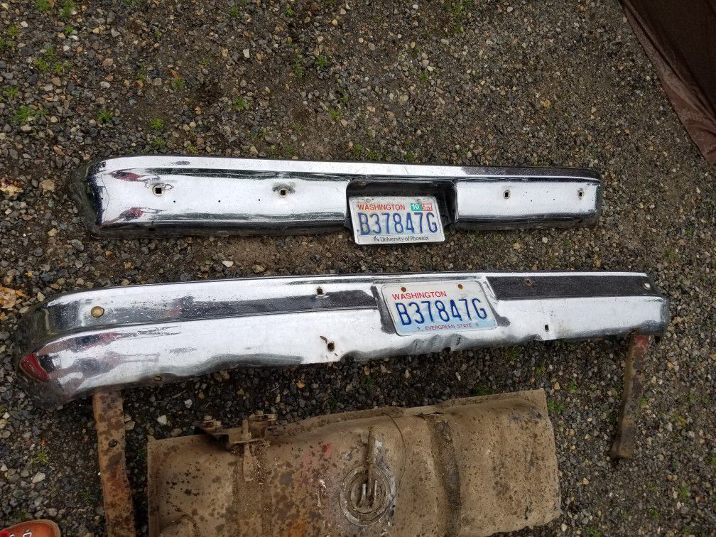 1973 to 1980 chevy front and back bumpers - well used Truck parts Chevrolet