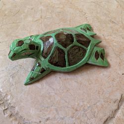 Cute 11 " Wooden Sea Turtle 