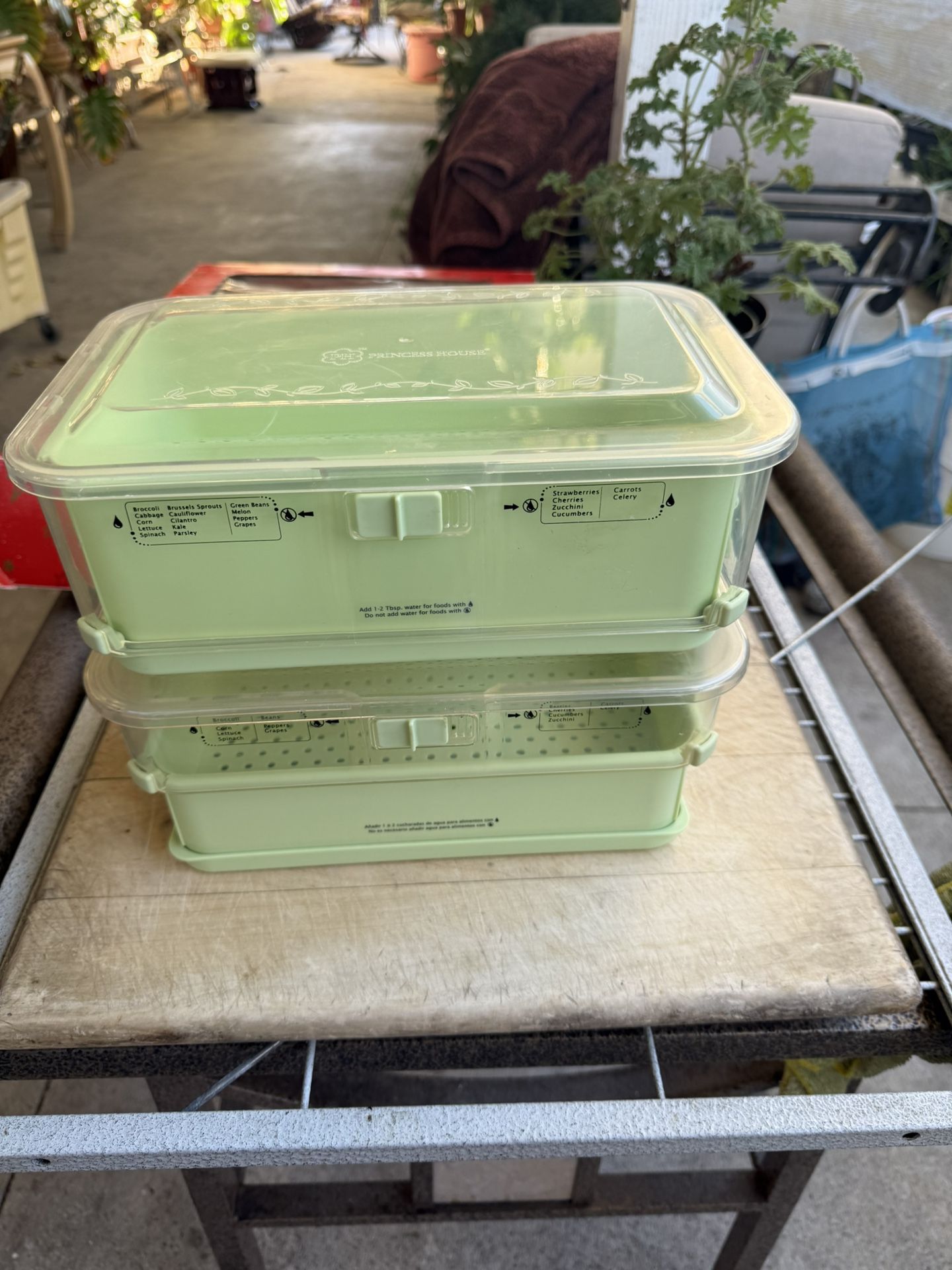 Princess House Vegetable Containers Pre Own Hablo Estamos