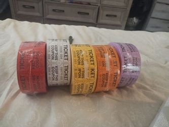 Brand new raffle tickets
