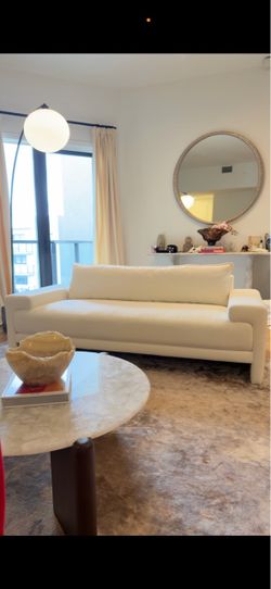 CB2 81” White Couch